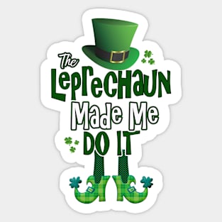 Funny St Patricks Day Shirt Sticker